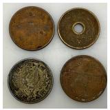 Misc. Japanese Wartime Collectibles Including Navy Name Bands Some Have English With Japanese Writing Underneath