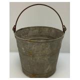Misc. Vintage Galvanized Watering Pails And Oil Can