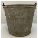 Misc. Vintage Galvanized Watering Pails And Oil Can