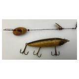 Misc. Vintage Collectibles Including Reloading Books ,Wooden Lure And More