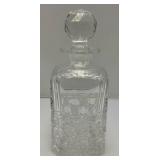 Edinburgh Scotland Cut Crystal Decanter RARE Heavy Leaded Crystal