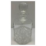 Edinburgh Scotland Cut Crystal Decanter RARE Heavy Leaded Crystal