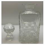 Edinburgh Scotland Cut Crystal Decanter RARE Heavy Leaded Crystal