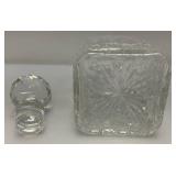 Edinburgh Scotland Cut Crystal Decanter RARE Heavy Leaded Crystal