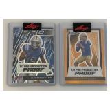 Misc. LEAF Pro Set Football 1/1 Pre-Production Proofs Trading Cards In Protective Sleeves