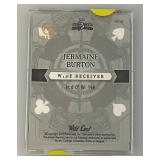 Holo-Lux 5 Card Draw Stacked Deck 1/1 JERMAINE BURTON Wide Receiver In Hard Plastic Protective Case