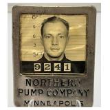 Vintage Very Cool NORTHERN PUMP COMPANY Employees Badge