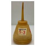 RARE Highly Collectible American Oil Company Plastic Oil Can (Never Seen One)