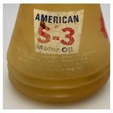 RARE Highly Collectible American Oil Company Plastic Oil Can (Never Seen One)