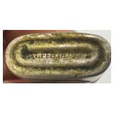 Three Very Old Miniature Metal Oil Cans 3 1/2" Tall