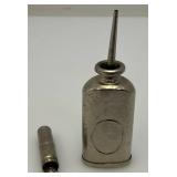 Three Very Old Miniature Metal Oil Cans 3 1/2" Tall