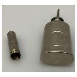 Three Very Old Miniature Metal Oil Cans 3 1/2" Tall