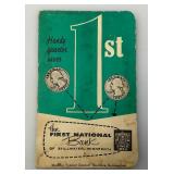 Misc. Cool Collectibles Including Miniature Lyondell Petrochemical Company Oil Jug Tape Measure, Sterling Multiplier Pencil Box & More