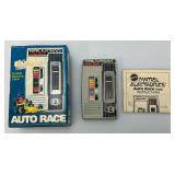 VERY COOL 1976 Mattel Electronics Handheld Auto Race Game With Original Box (WORKS)