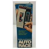 VERY COOL 1976 Mattel Electronics Handheld Auto Race Game With Original Box (WORKS)