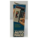 VERY COOL 1976 Mattel Electronics Handheld Auto Race Game With Original Box (WORKS)