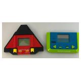 Two Miniature Electronic Handheld Games Including Car Racing And Submarine