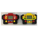 Two Miniature Electronic Handheld Games Including Baseball & Tennis (Both Missing Battery Covers Can Find On Ebay
