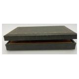 Vintage Jewelry Box With Misc. Earrings, Cuff Links And More