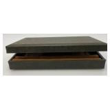 Vintage Jewelry Box With Misc. Earrings, Cuff Links And More