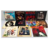 Vintage Records Including KISS, Black Sabbath And More (Sleeves Are Beat Up)
