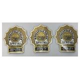 Vintage Minneapolis Minnesota "Minneapolis Special Police" Reflective Decals 7" x 8"