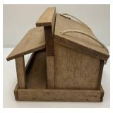 Wooden Outdoor Bird Feeder