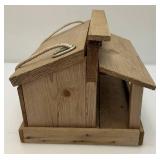 Wooden Outdoor Bird Feeder