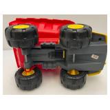Toy Trucks Including Plastic Garbage Truck And Dump Truck