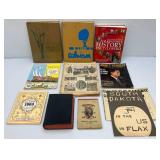 Misc. Vintage Books Including DAKOTA Territory Centennial Kelo-Land Gold Rush, Old Military Book And More