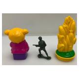 Misc. Vintage Toys Including ERTL Die-Cast Ford Tractor Loader Backhoe (NEW), Slot Car Track With Cars (Missing Some Track) And More