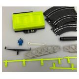 Misc. Vintage Toys Including ERTL Die-Cast Ford Tractor Loader Backhoe (NEW), Slot Car Track With Cars (Missing Some Track) And More