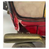 Vintage Brass And Glass Automobile Lamp (Glass Shade Missing A Piece In Back Corner, See Pictures) And Duck Adorned Lamp