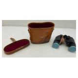 Misc. Outdoor Lot Including Jason Brand Binoculars, Metal Horseshoes, Igloo Minimate Cooler And More