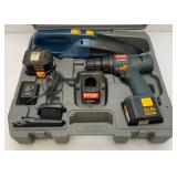 Vintage Ryobi 12 Volt Vacuum Drill Combo Complete In Carrying Case