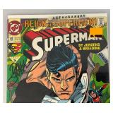AUTOGRAPHED By  (Don Jergens) 1993 DC Comics SUPERMAN #81 Black Suit, Key Issue (Bagged And Carded)