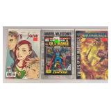 Misc. Comics Including "60,65,75 Cent  SPIDER-MAN" And More (Bagged And Carded)