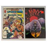 Misc. Comics Including "60,65,75 Cent  SPIDER-MAN" And More (Bagged And Carded)
