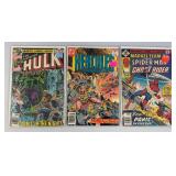 Misc. 30 & 35 Cent Comics Including "THE HULK" And More (Bagged And Carded)