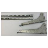 Misc. Garage Items Including Long Aluminum Levels, Long Aluminum Straight Edge Rulers And More