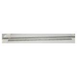 Misc. Garage Items Including Long Aluminum Levels, Long Aluminum Straight Edge Rulers And More