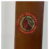 Very Old Indian Archery Evansville Ind. Wooden Recurve Bow