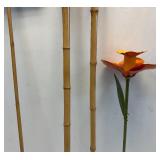 Misc. Back Yard Items including Metal Flower Sculpture, Tiki Torches And More