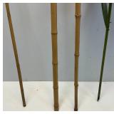 Misc. Back Yard Items including Metal Flower Sculpture, Tiki Torches And More