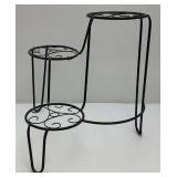 Decorative Three Tier Wrought iron Plant Stand 19" x 18" x 16"