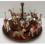 EST. $250.00-$500.00 Franklin Mint Treasury Of The Carousel Collectible With 12 Animals