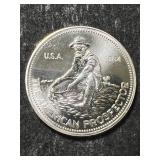 1984 ENGELHARD PROSPECTOR 1 TROY OZ .999 FINE SILVER