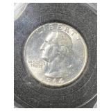1964 US WASHINGTON QUARTER IN CASE