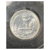 1964 US WASHINGTON QUARTER IN CASE