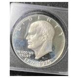 1976-S US PROOF SILVER EISENHOWER DOLLAR IN CASE